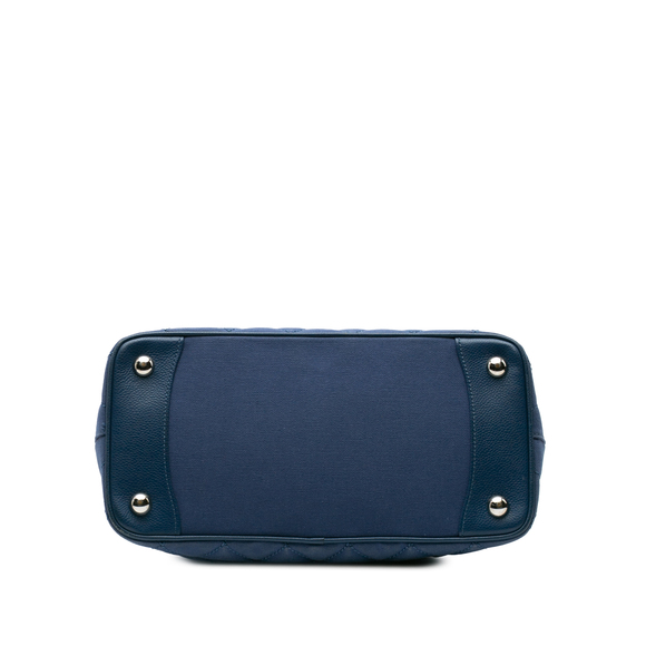 Pre-Loved Chanel Quilted Canvas and Caviar Tassel Tote - Picture 3 of 9